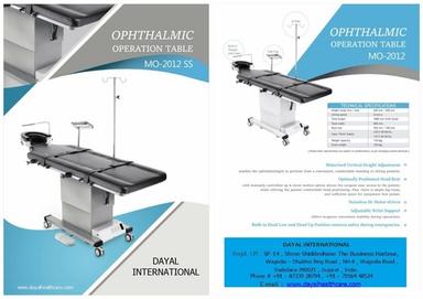 Opthalmic Operation Table